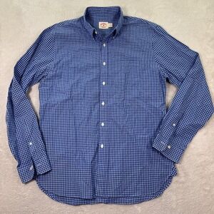 Brooks Brothers Red Fleece Mens XL Gingham Check Button Down Shirt Preppy Casual